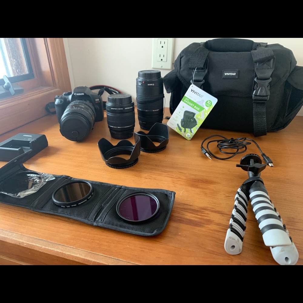 Canon rebel T6 camera bundle